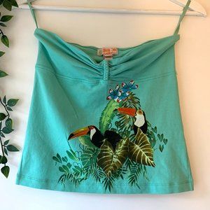 Mango Tropical Bandeau Top
